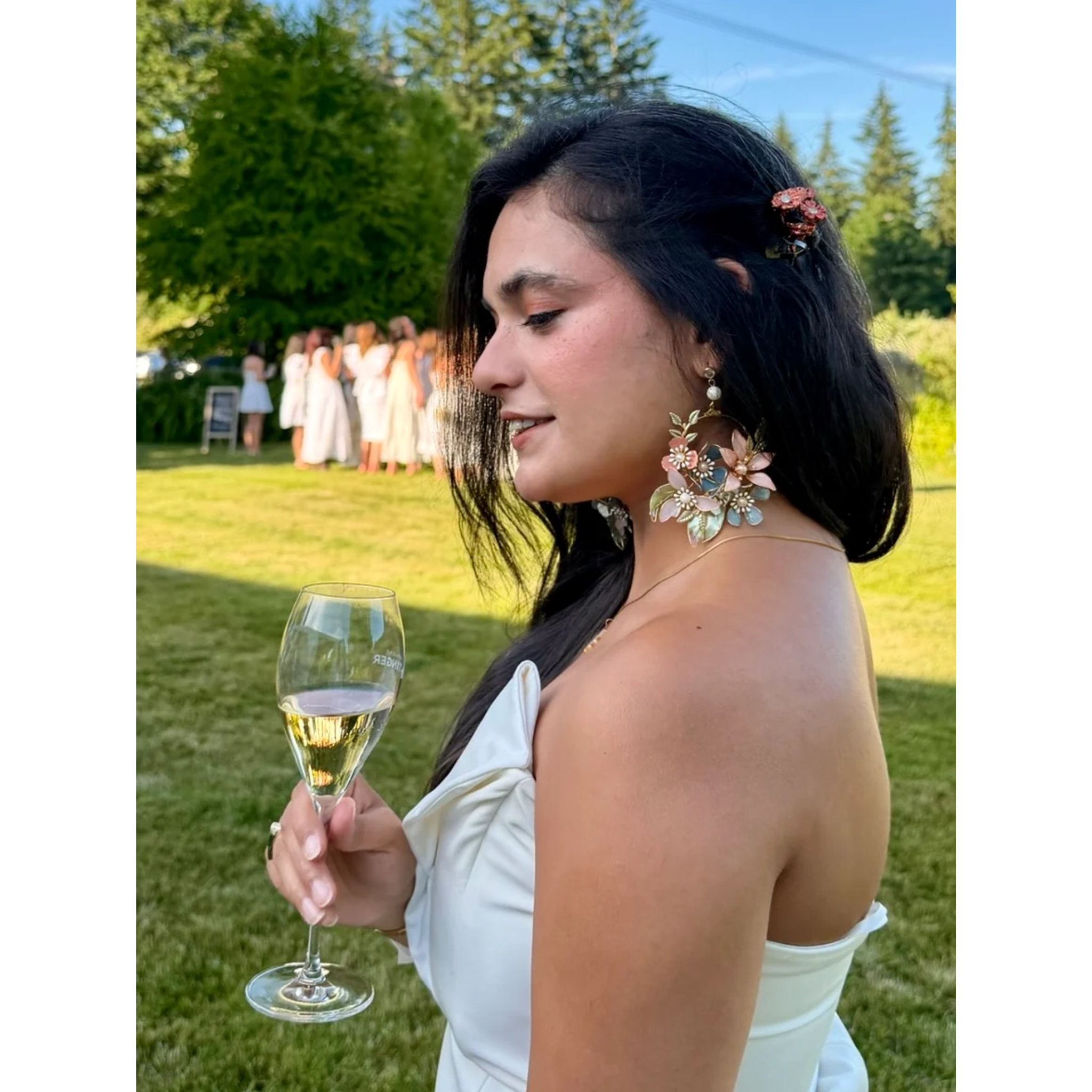 Rangrez Floral Statement Earrings