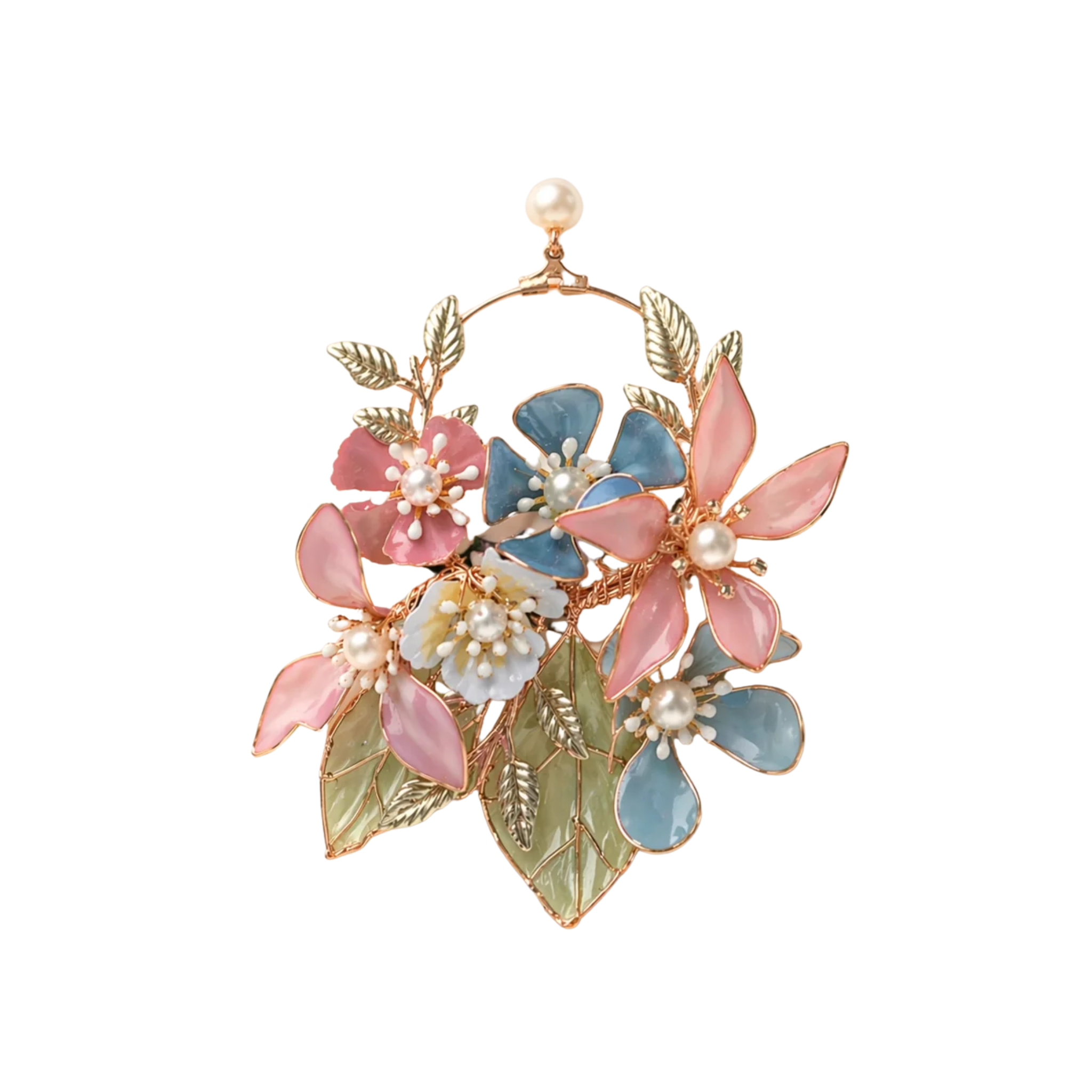 Rangrez Floral Statement Earrings
