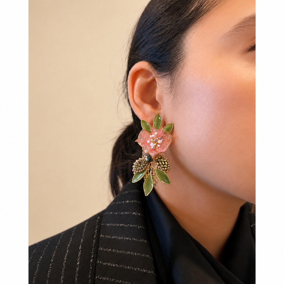 Mogra Floral Earrings