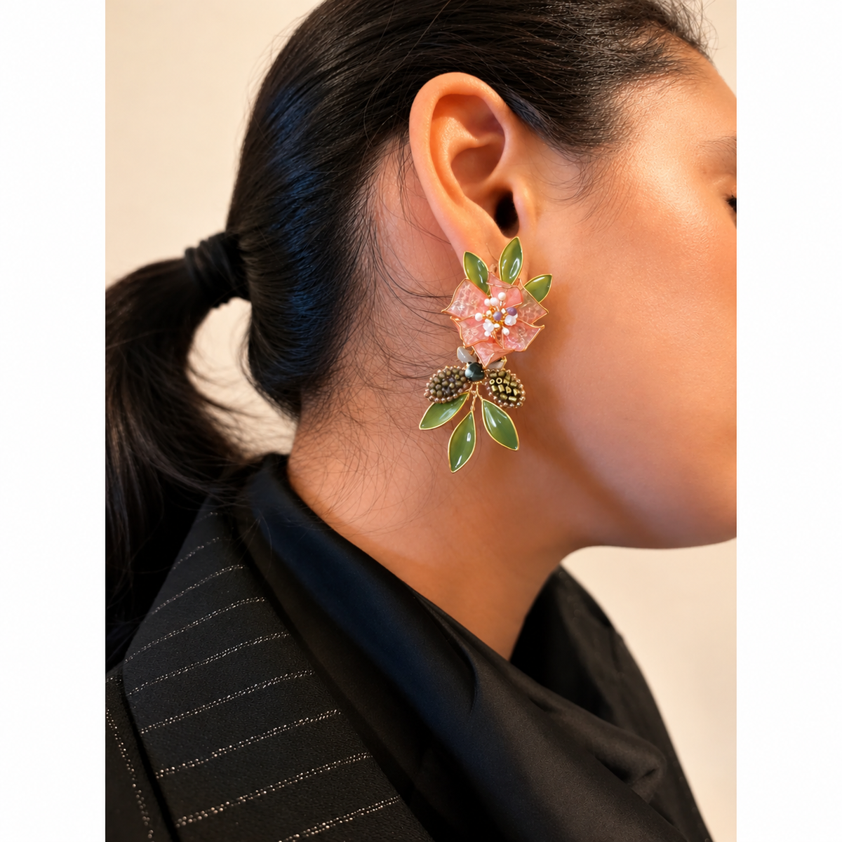 Mogra Floral Earrings