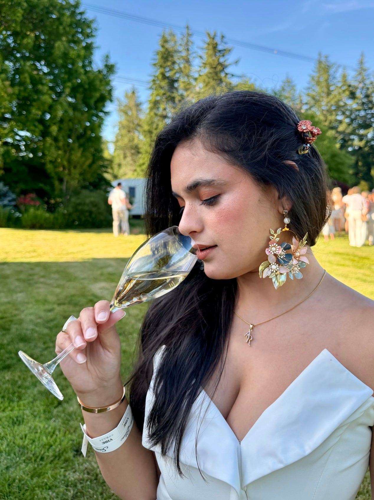 Rangrez Floral Statement Earrings