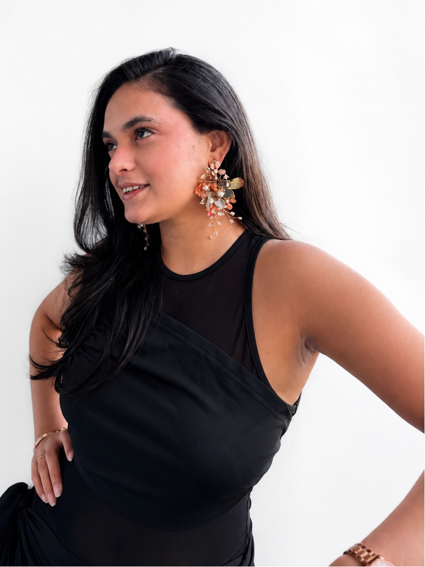 Laali Floral Statement Earrings