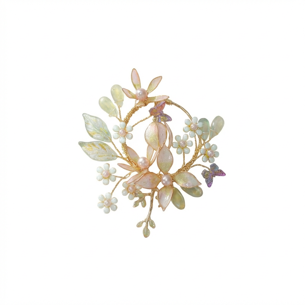 Kali Floral Hoop Earrings