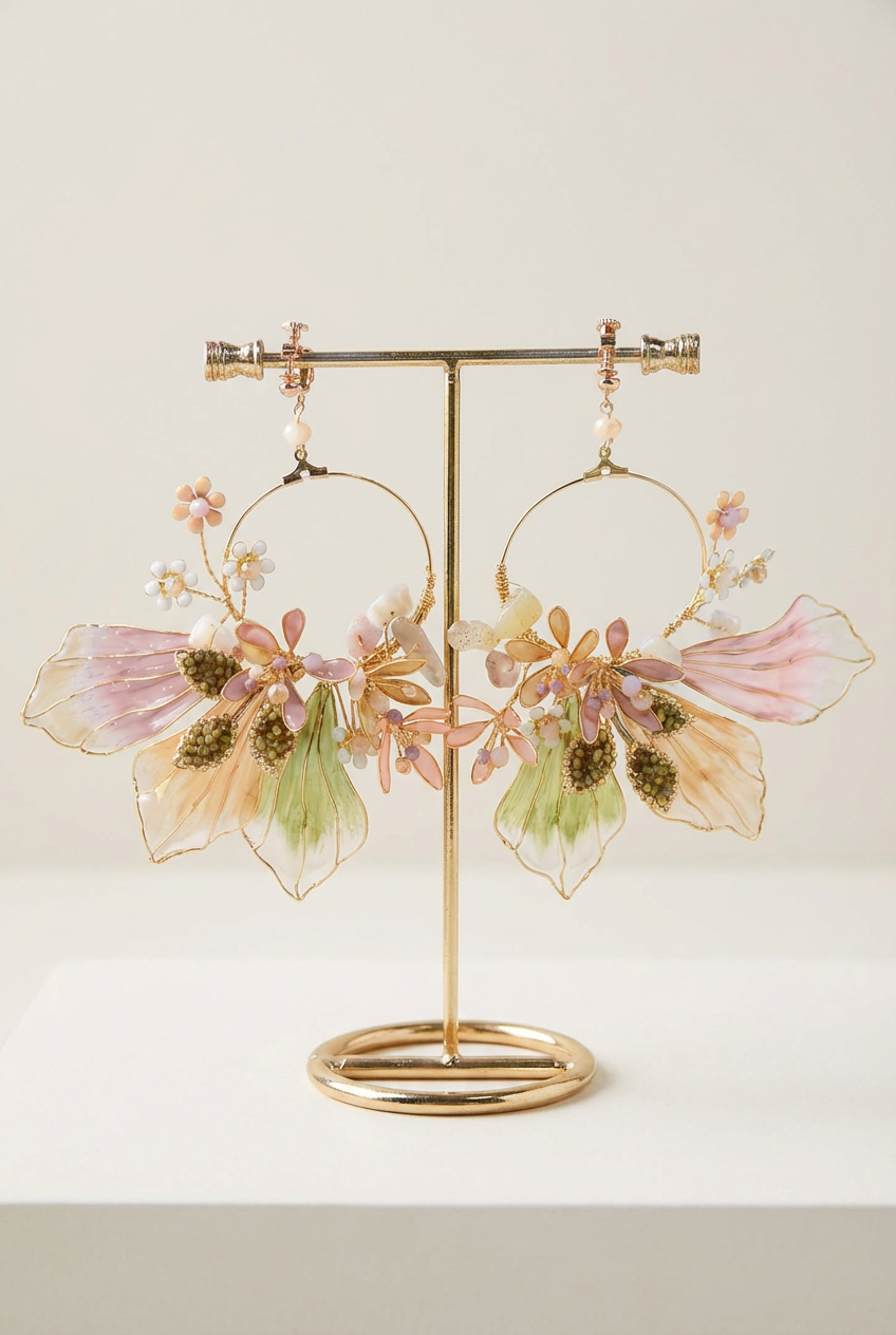 Mehfil Floral Statement Earrings