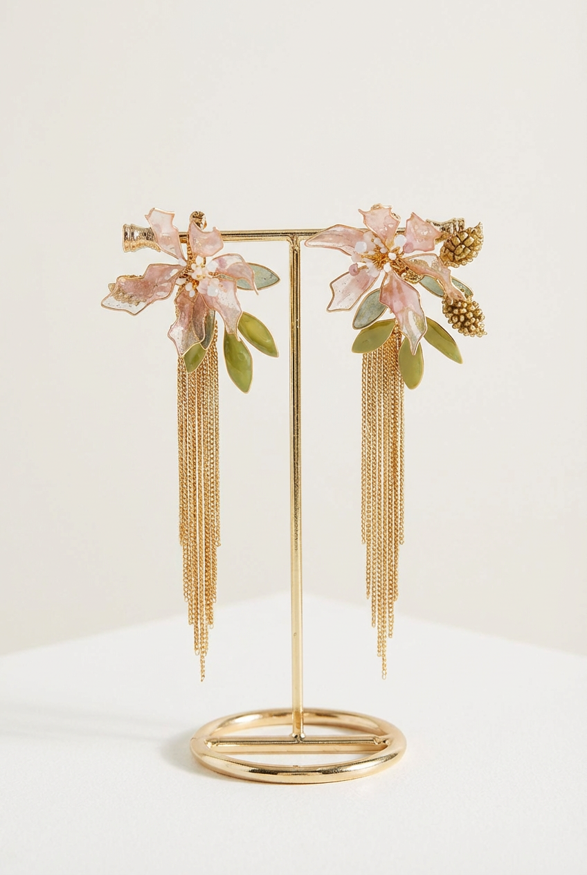 Gulnaar Floral Statement Earrings