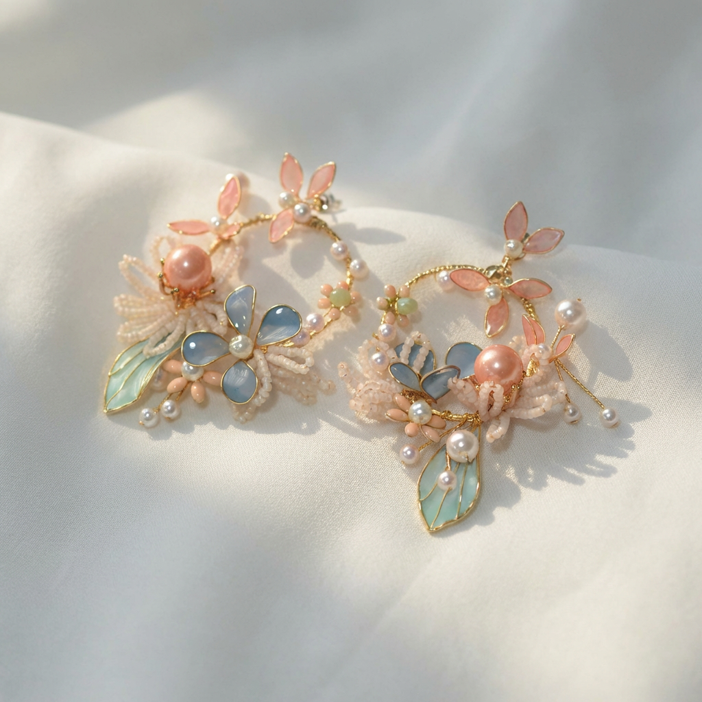 Anari Floral Clip-On Earrings