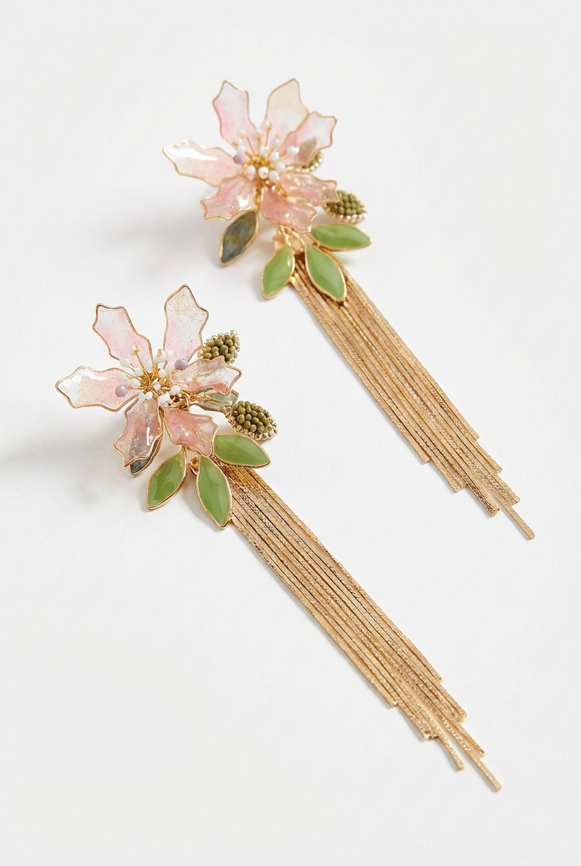 Gulnaar Floral Statement Earrings