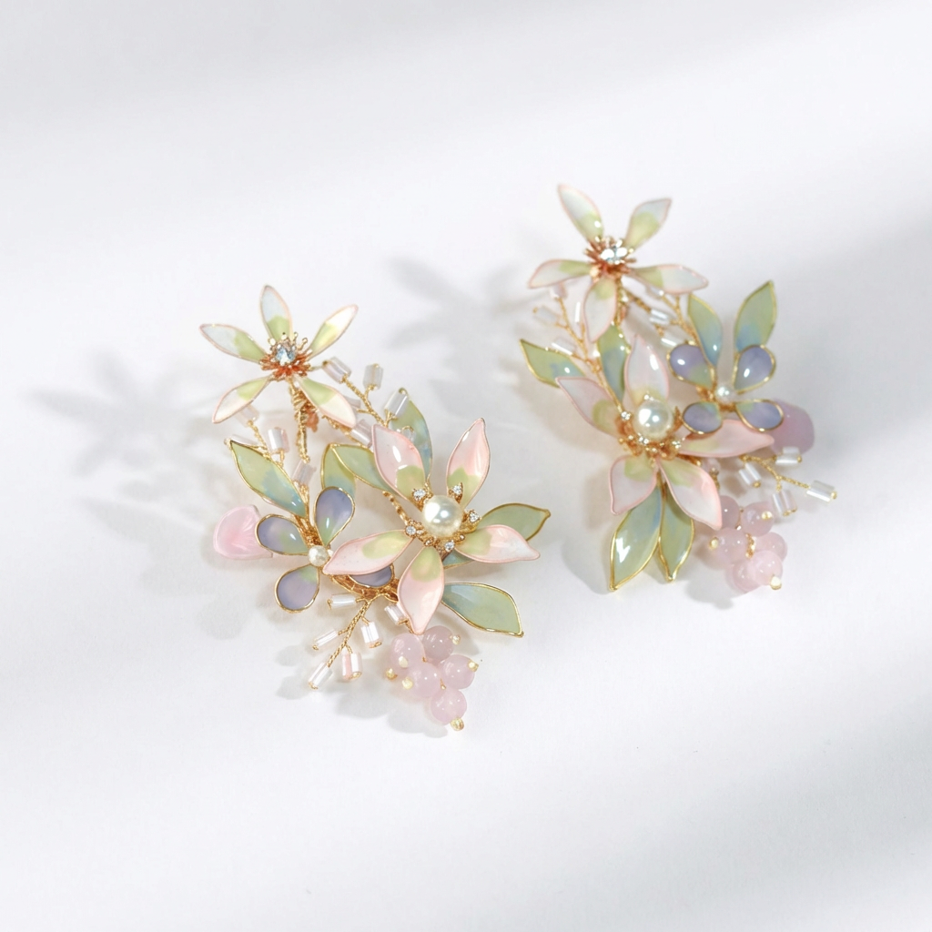Bela Floral Statement Earrings