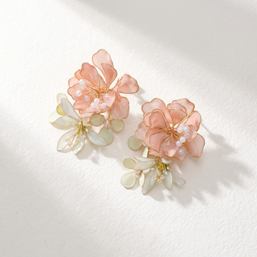 Daana Floral Statement Earrings