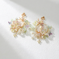 Kali Floral Hoop Earrings